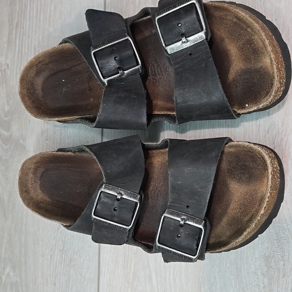 Birkenstock Women Arizona Sandals Flats shoes sz 37/6 Narrow - Picture 3 of 11